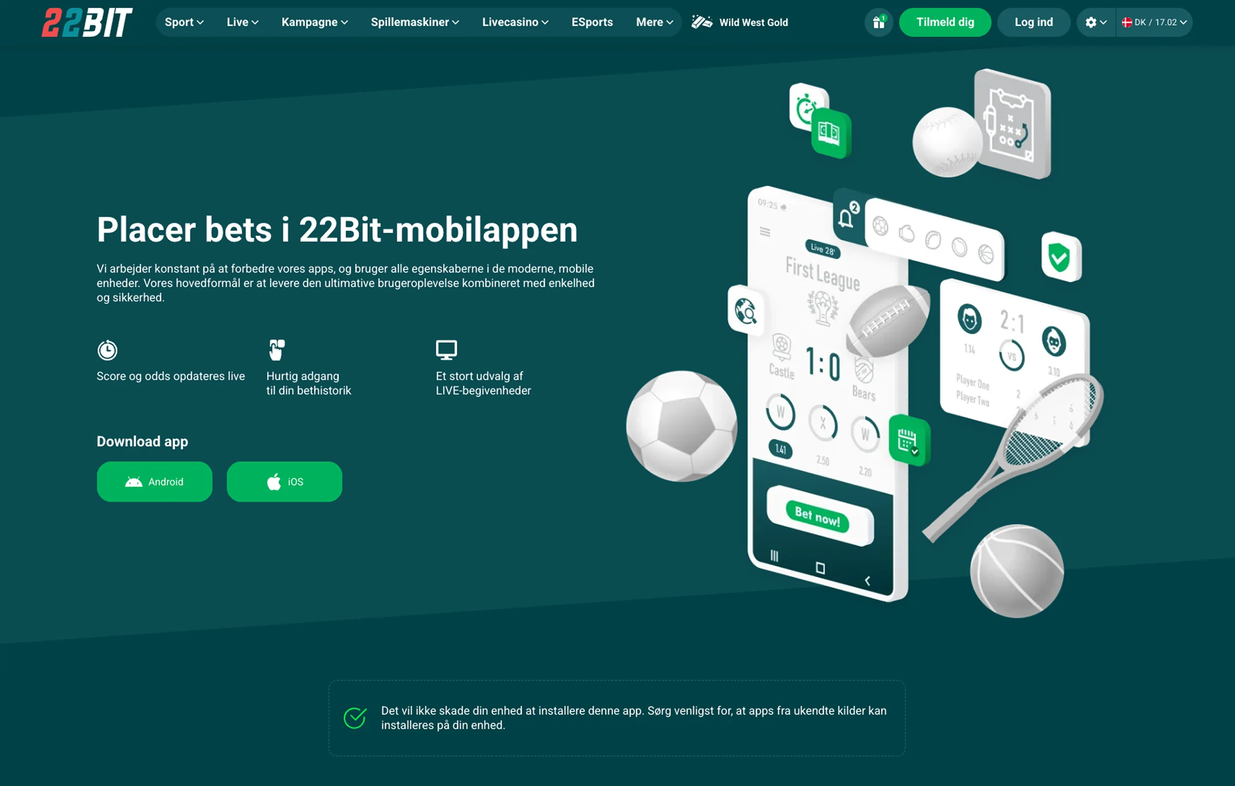 22Bit Download Mobilappen
